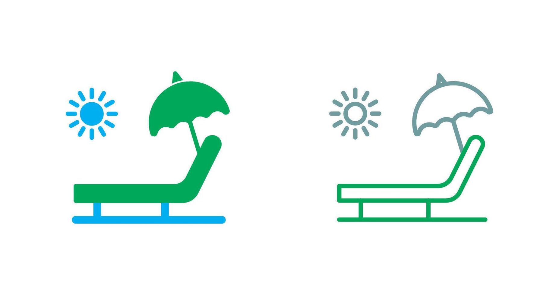 Beach Icon Design vector