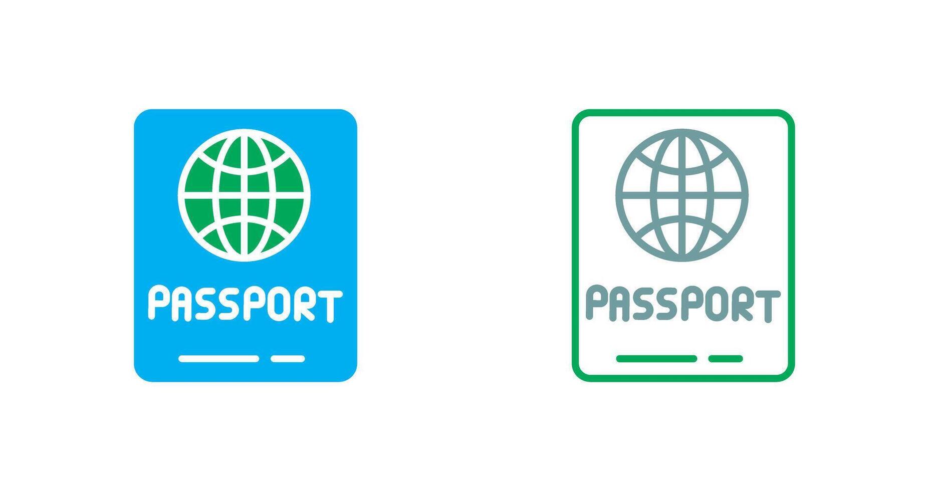 Passport Icon Design vector