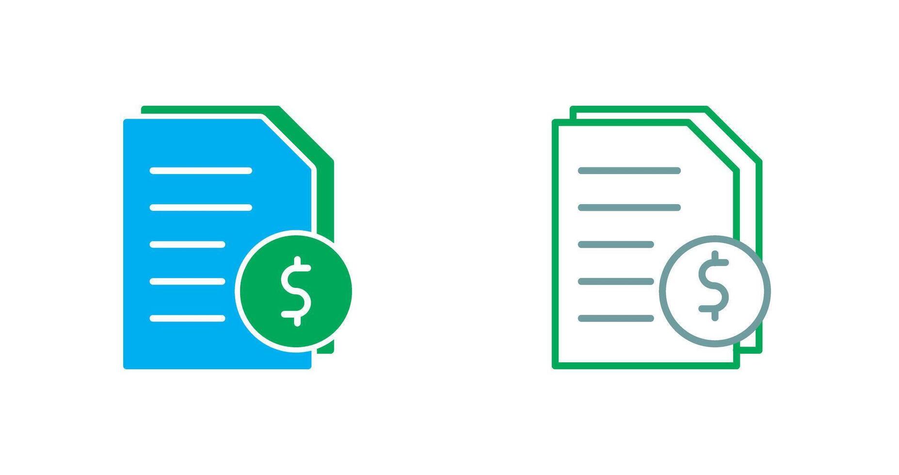Invoices Icon Design vector