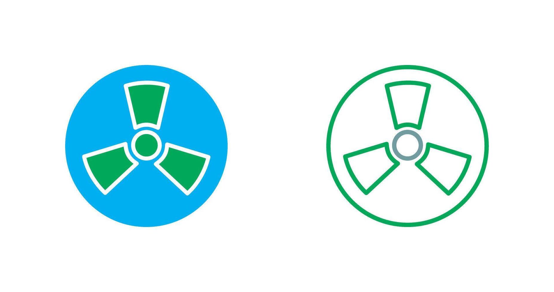 Radiation Icon Design vector