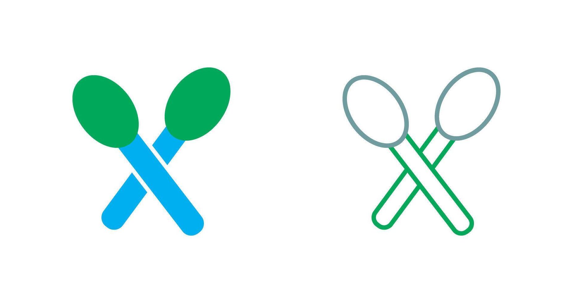 Spoons Icon Design vector