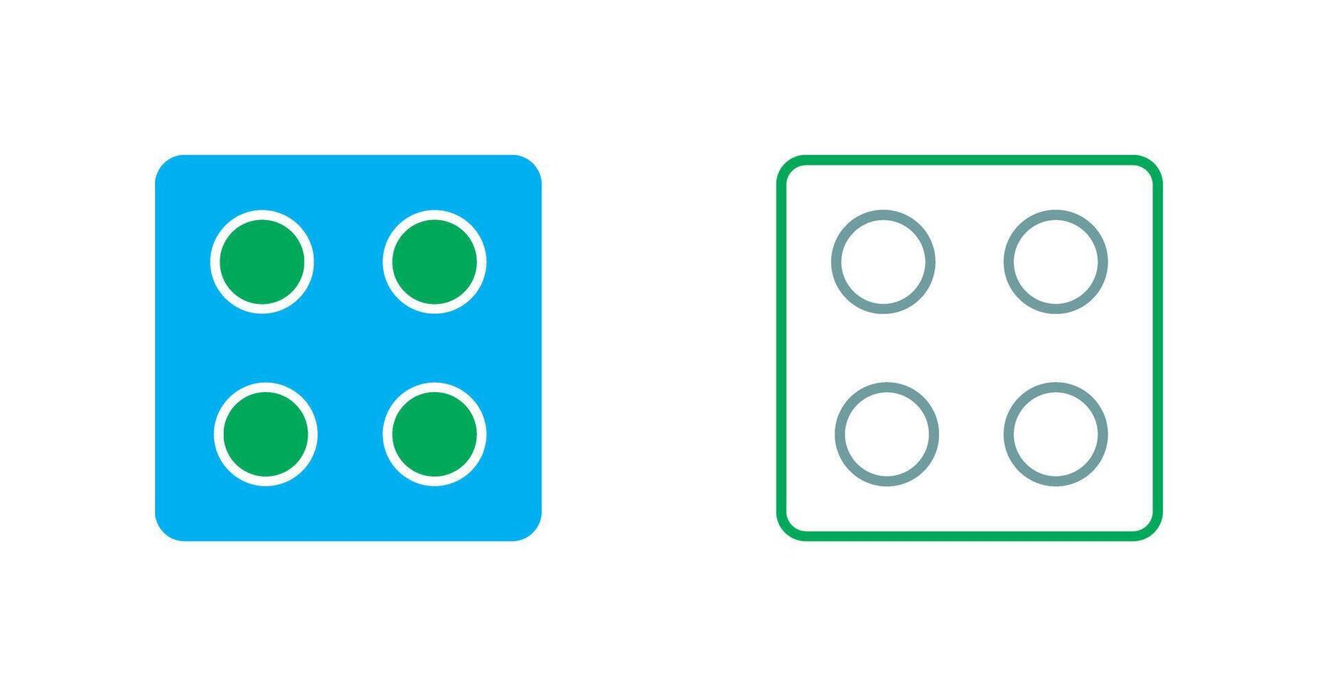 Dice Icon Design vector