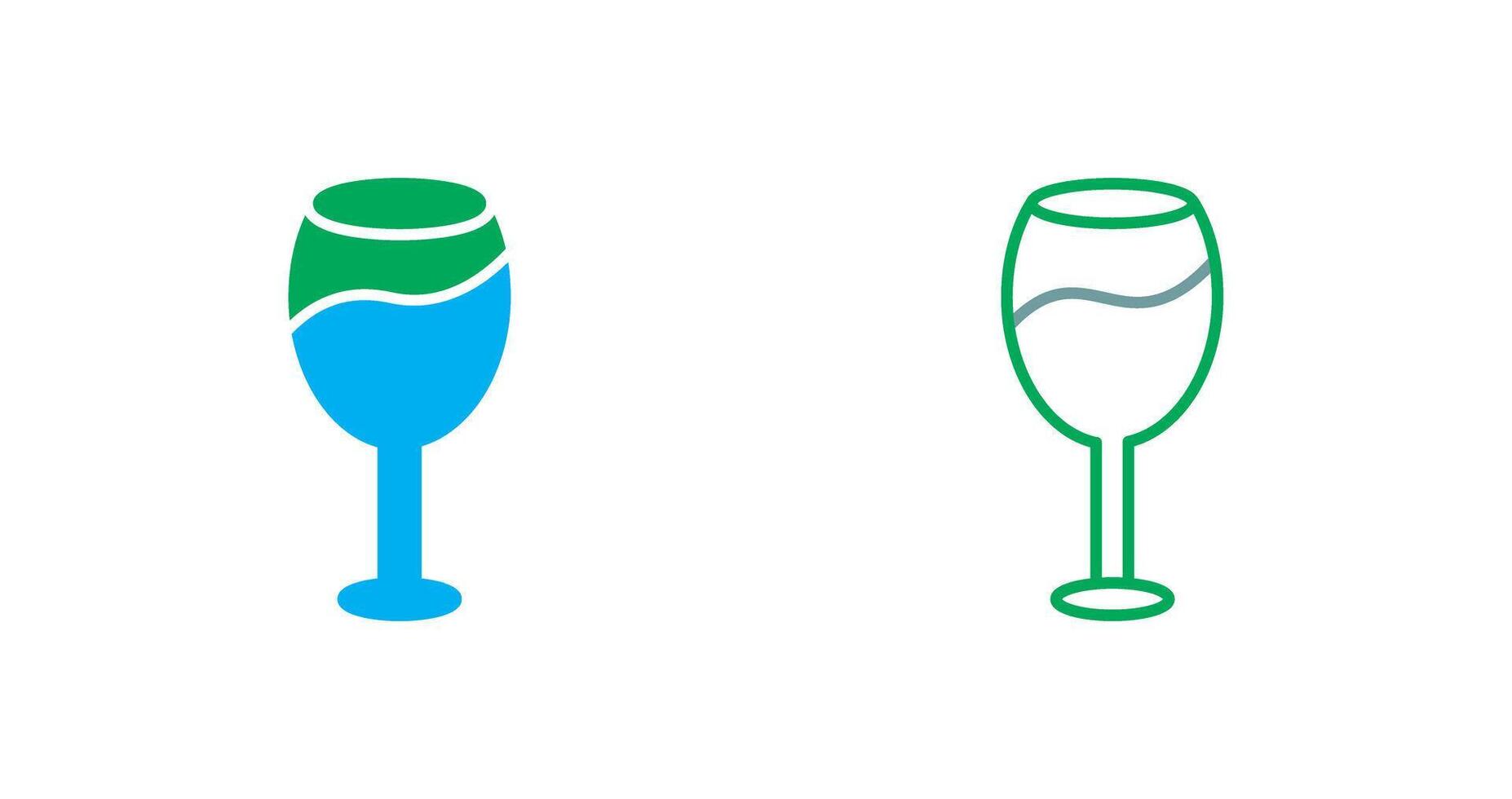 Wine Glass Icon Design vector