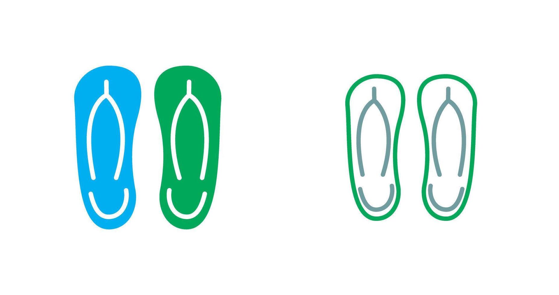 Slippers Icon Design vector