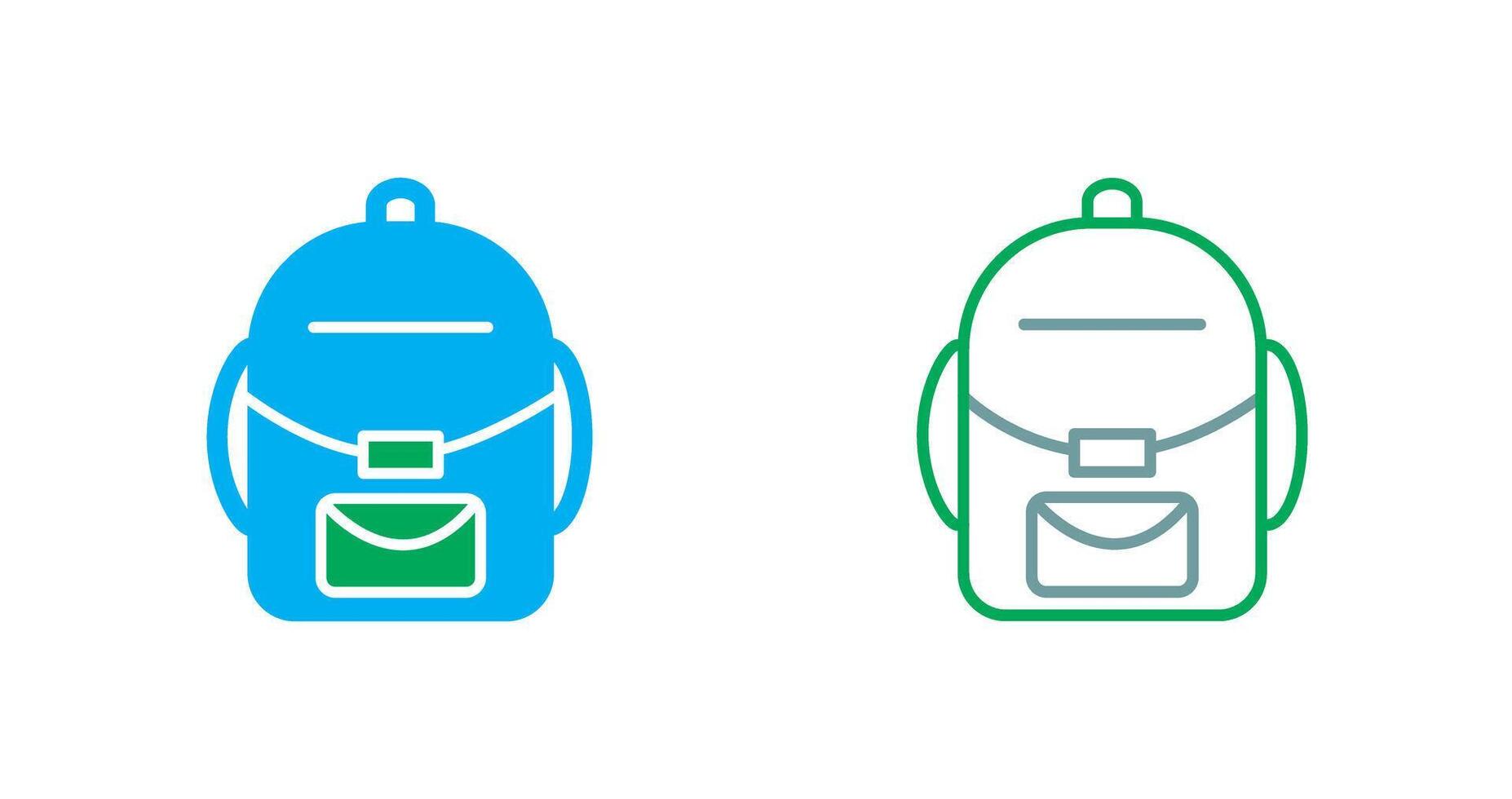 Backpack Icon Design vector