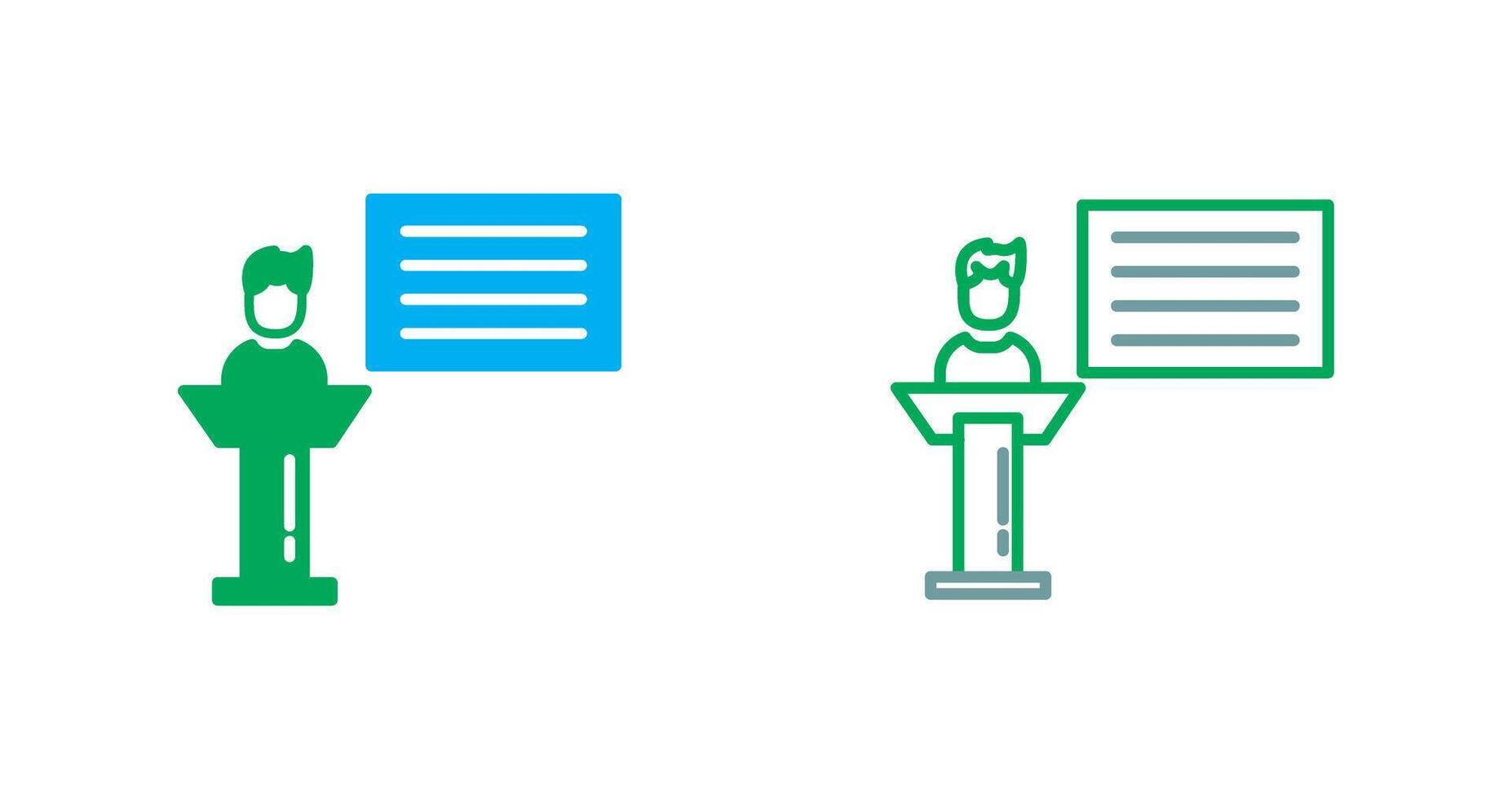 Seminar Icon Design vector