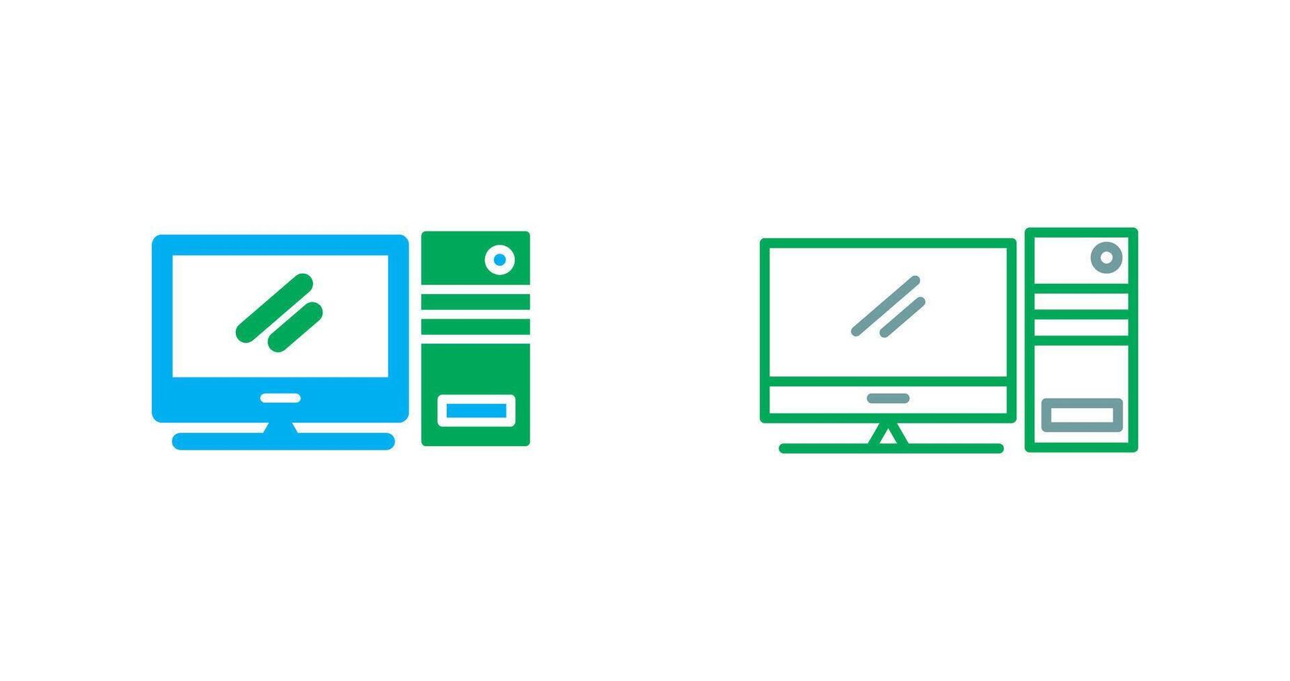 Computer Icon Design vector