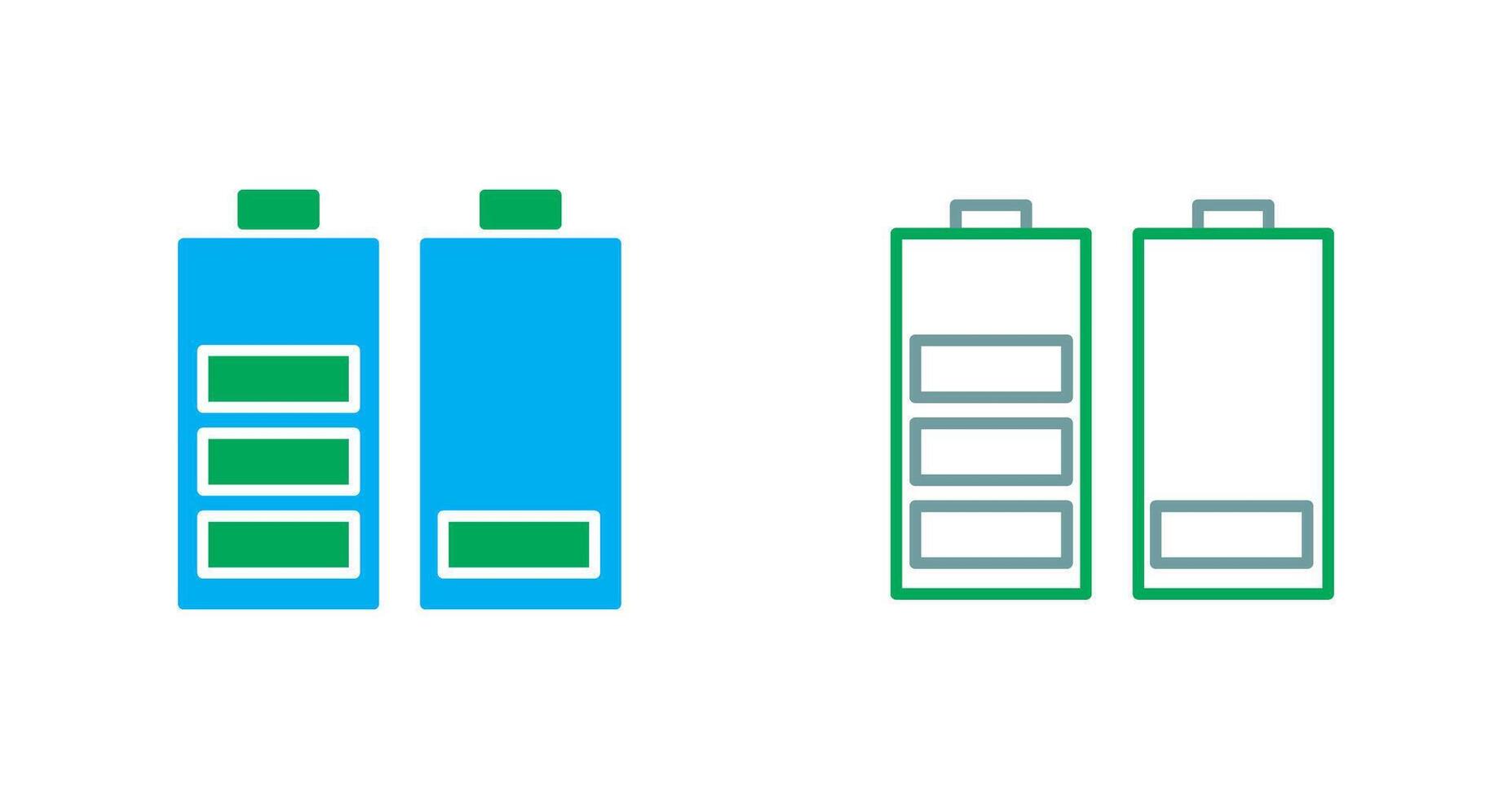 Batteries Icon Design vector