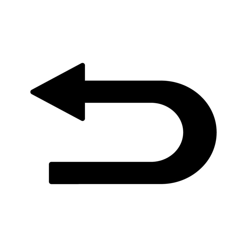 flecha espalda icono vector