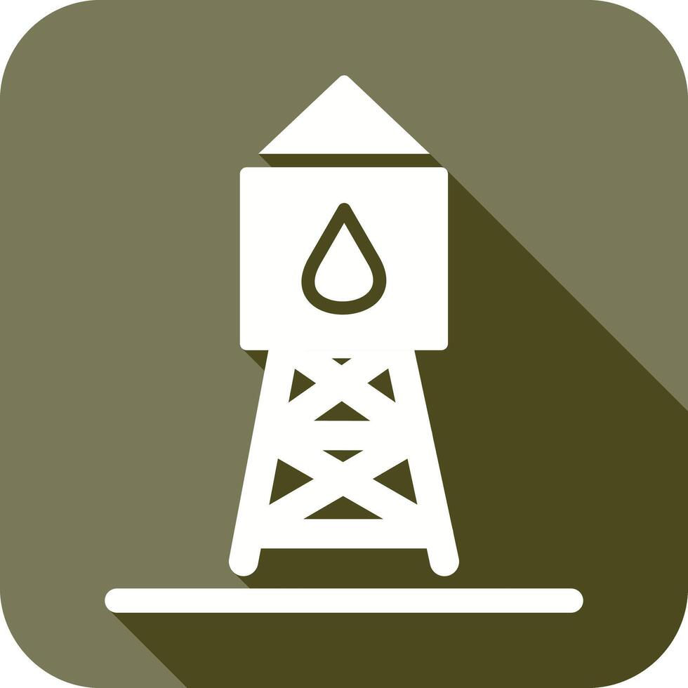 icono de la torre de agua vector