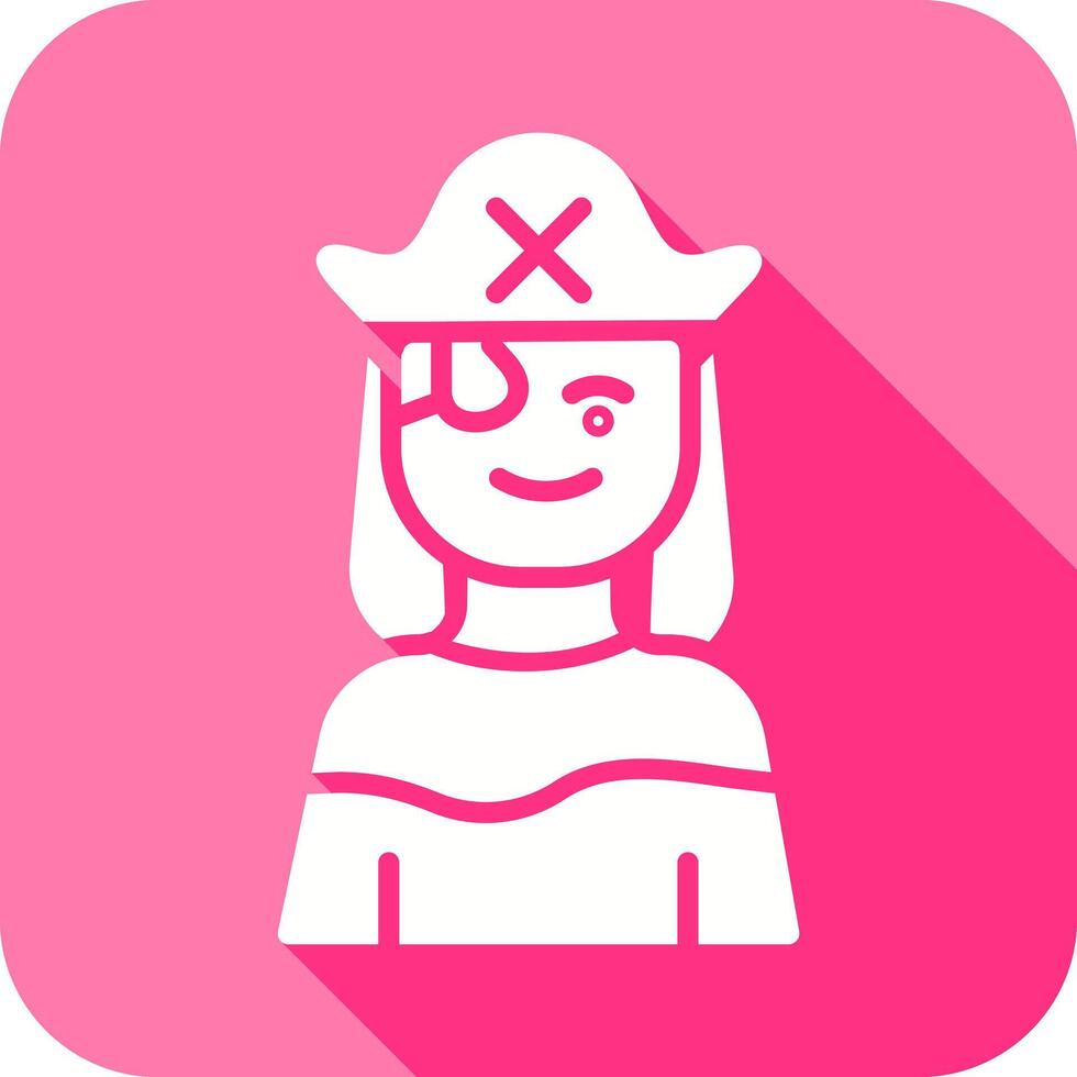 Female Pirate Icon vector