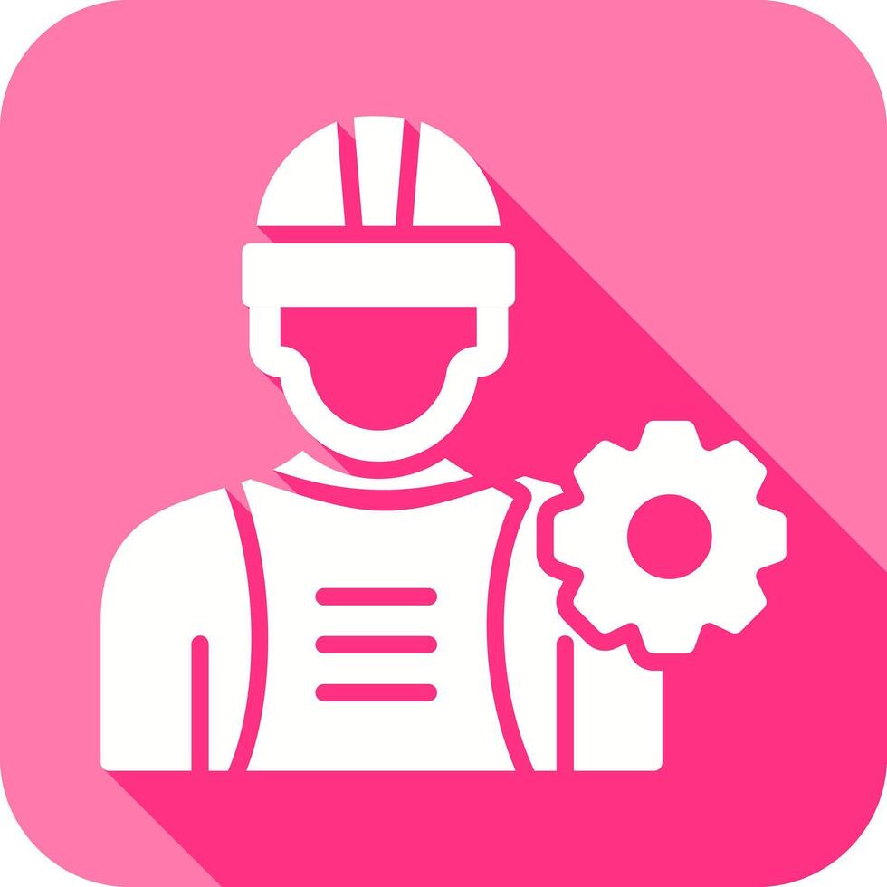 trabajador de la industria i icono vector