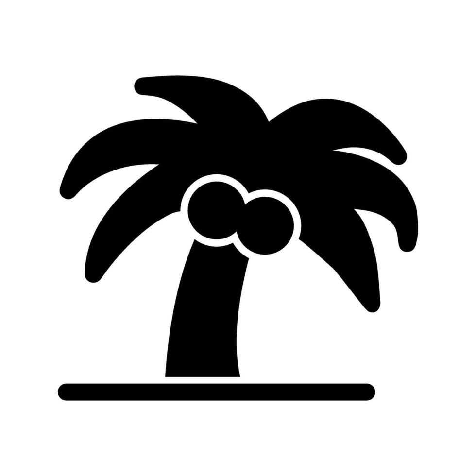 icono de árbol de coco vector