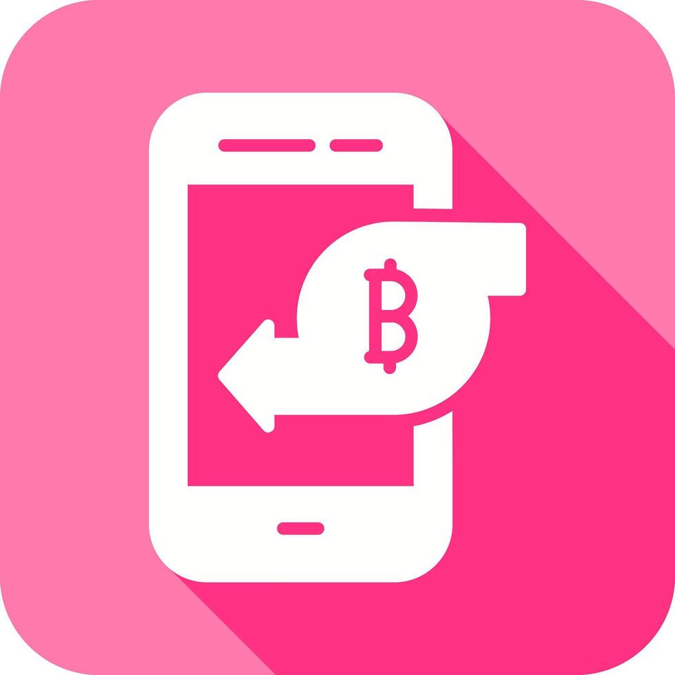 Bitcoin Mobile Icon vector