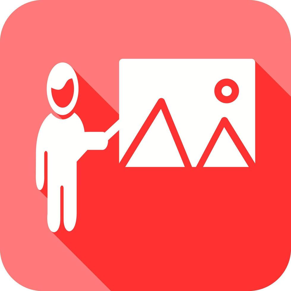 Art Museum Guide Icon vector