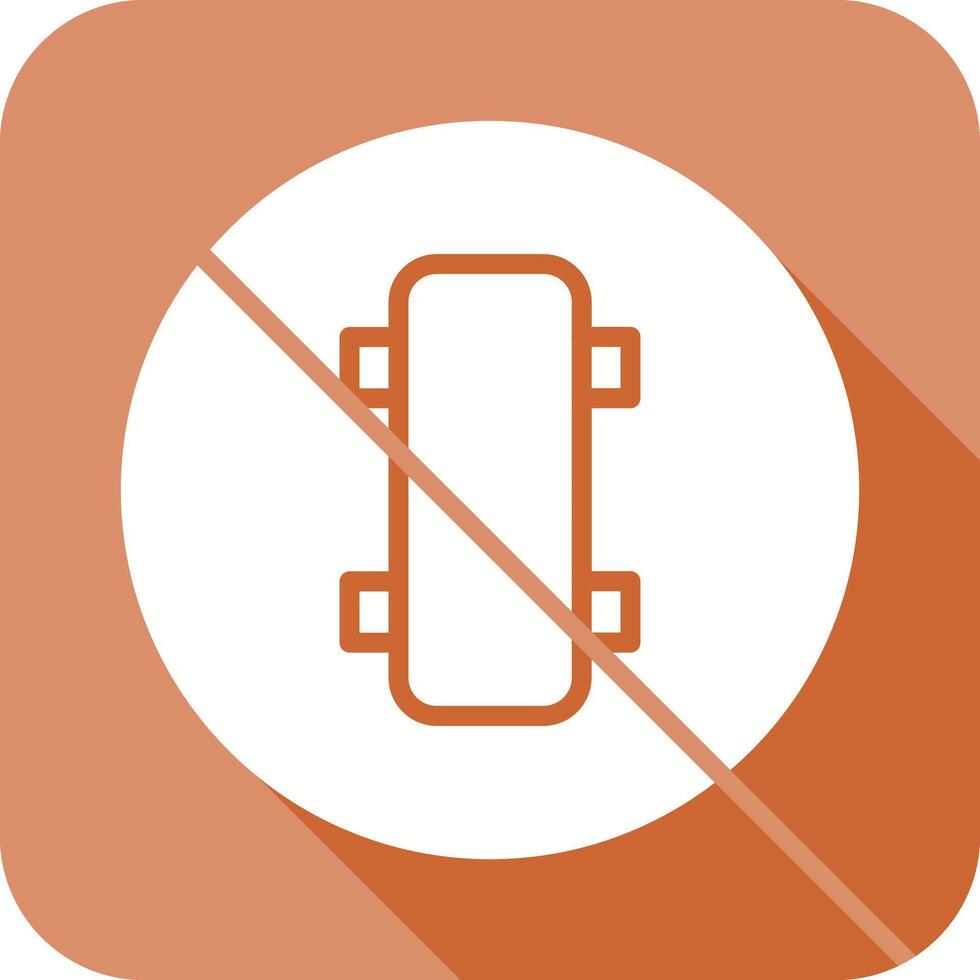 No Skating Icon vector