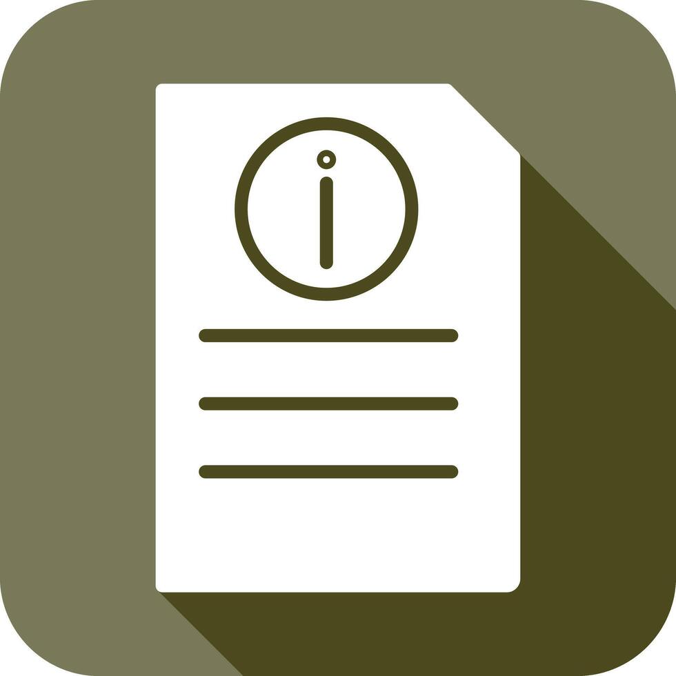 Information Document Icon Design vector