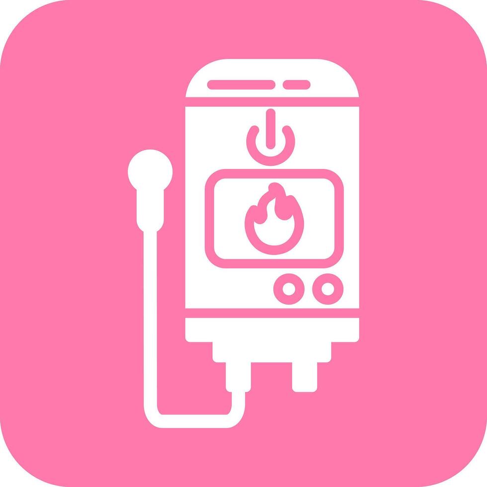 Tankless Water Heater Icon vector