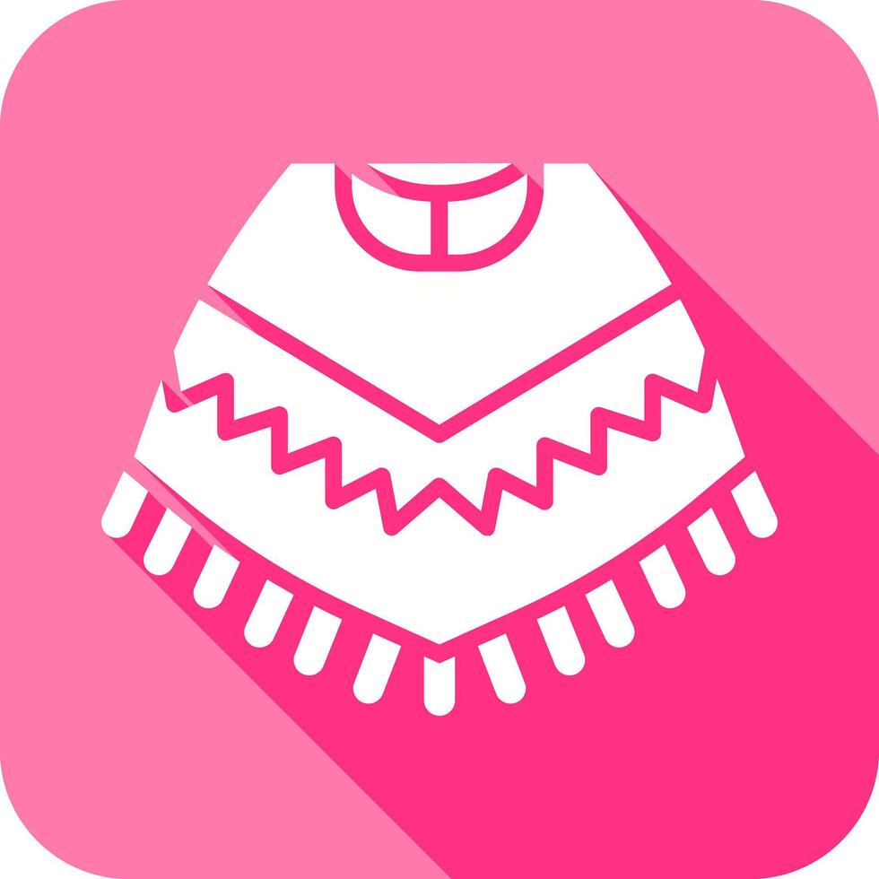 Poncho Icon Design vector