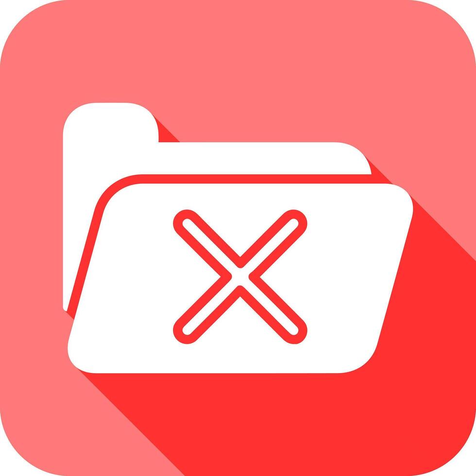 Cancel Folder Icon Design vector