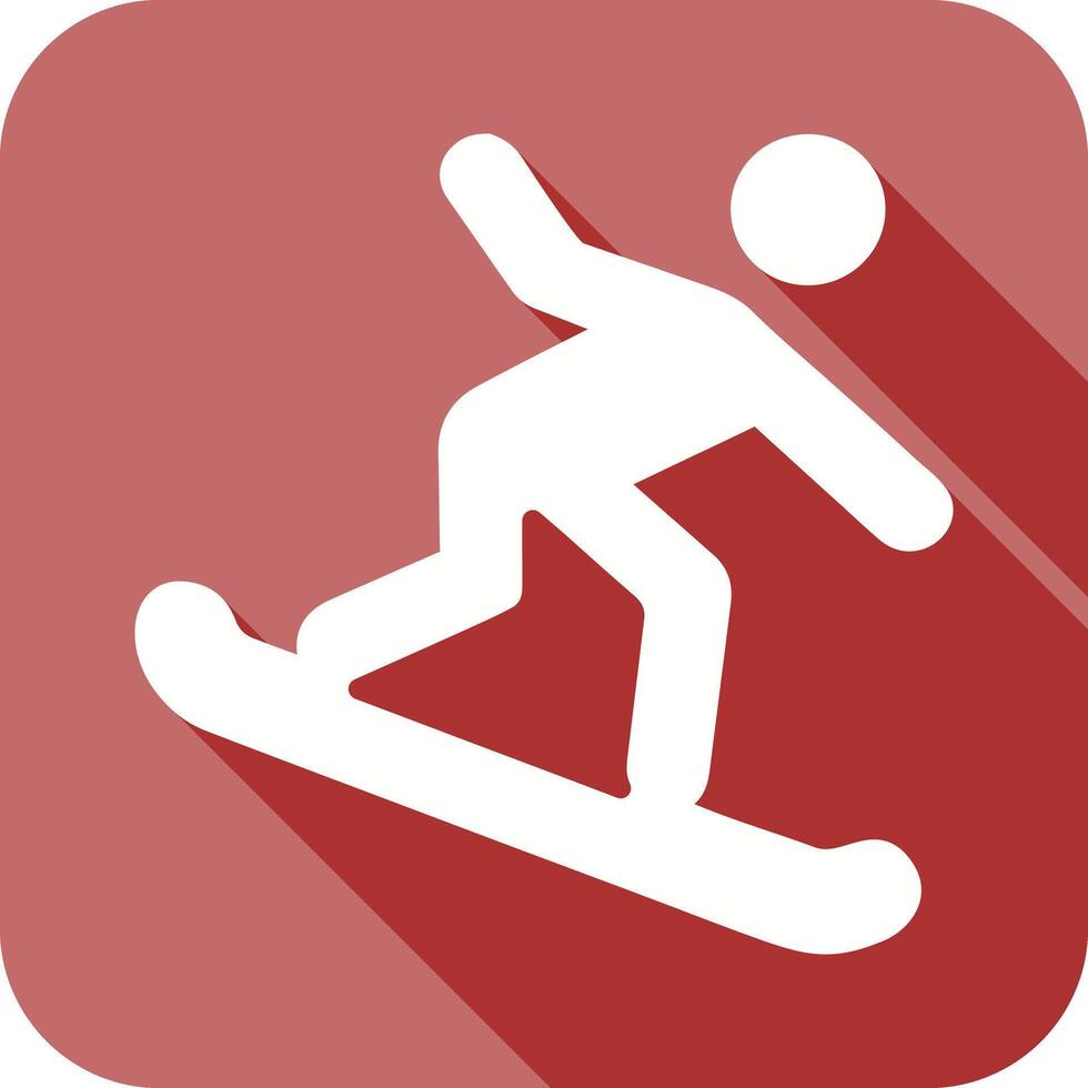 diseño de icono de snowboard vector