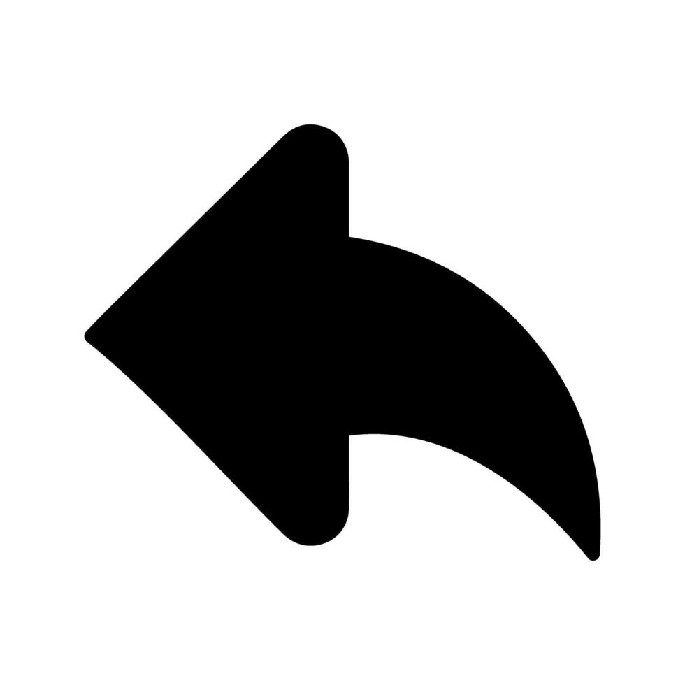 Left Back Arrow Icon vector