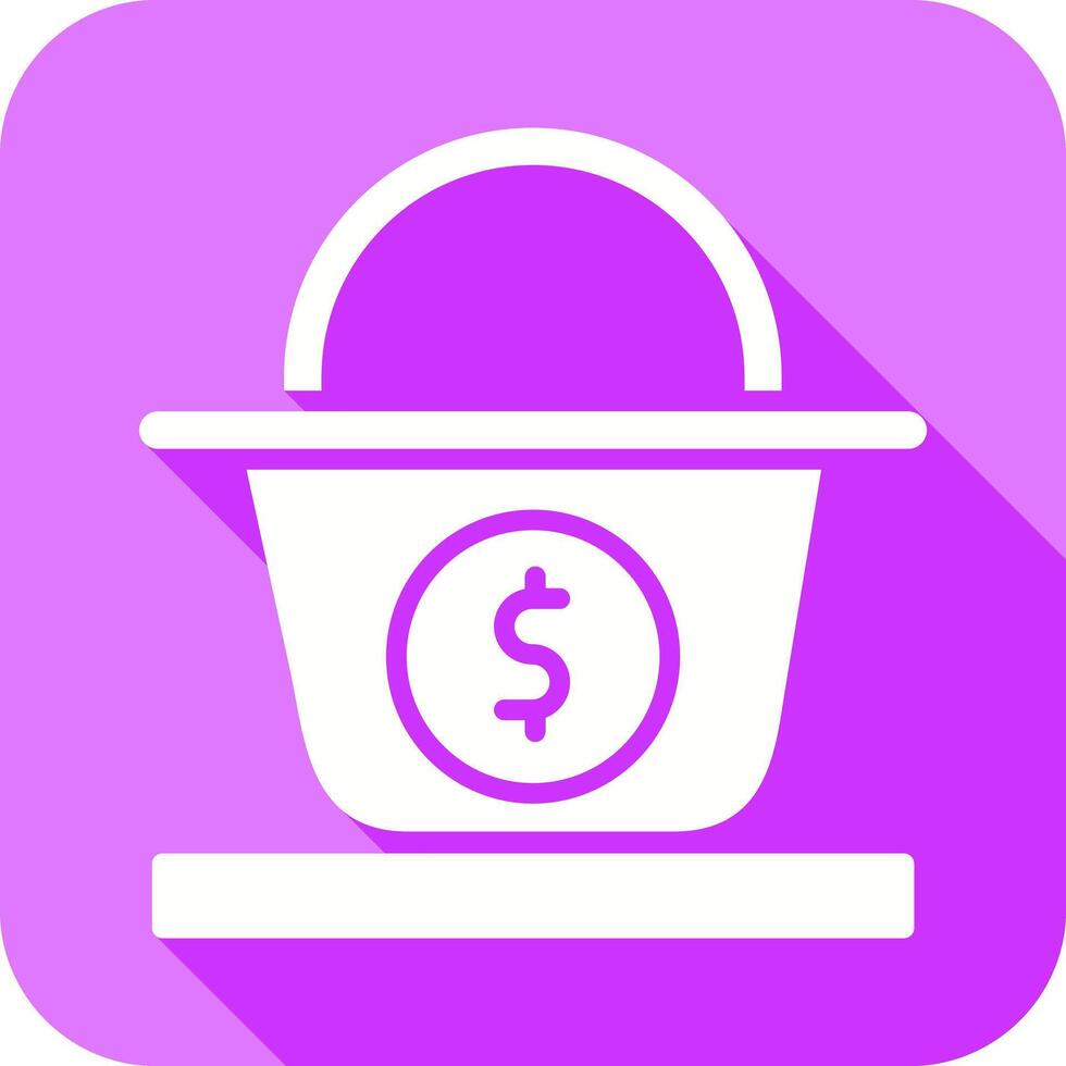 Dollar Basket Icon Design vector