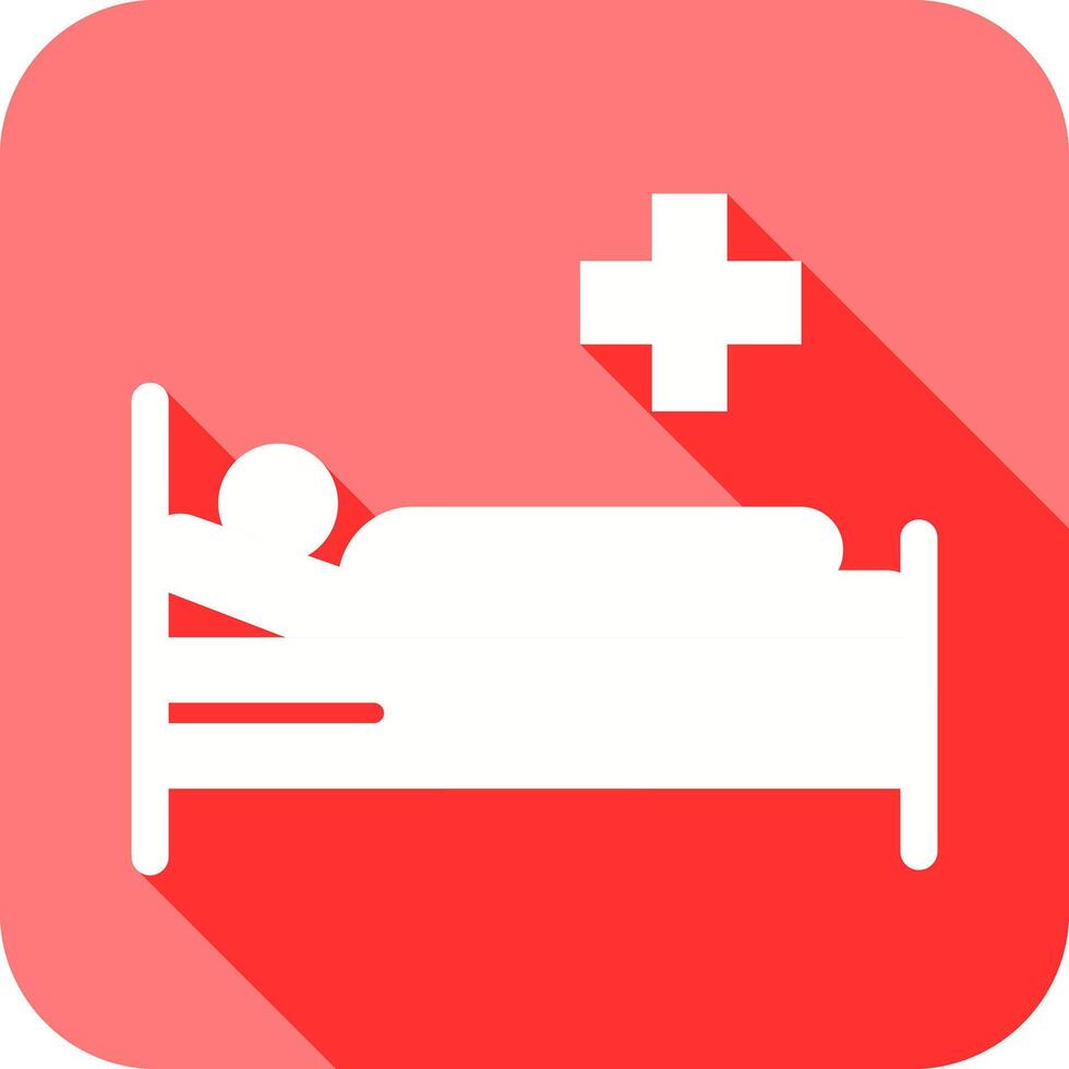 paciente cama icono diseño vector