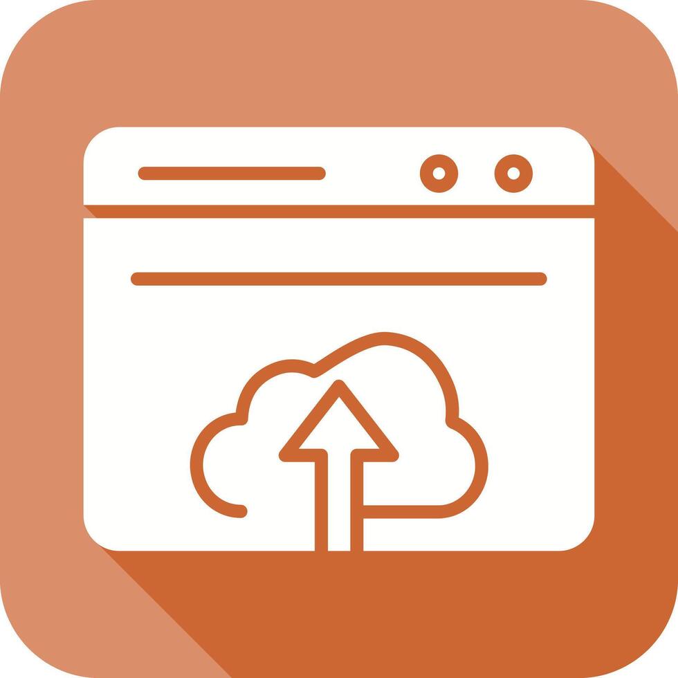 Upload Web Icon vector