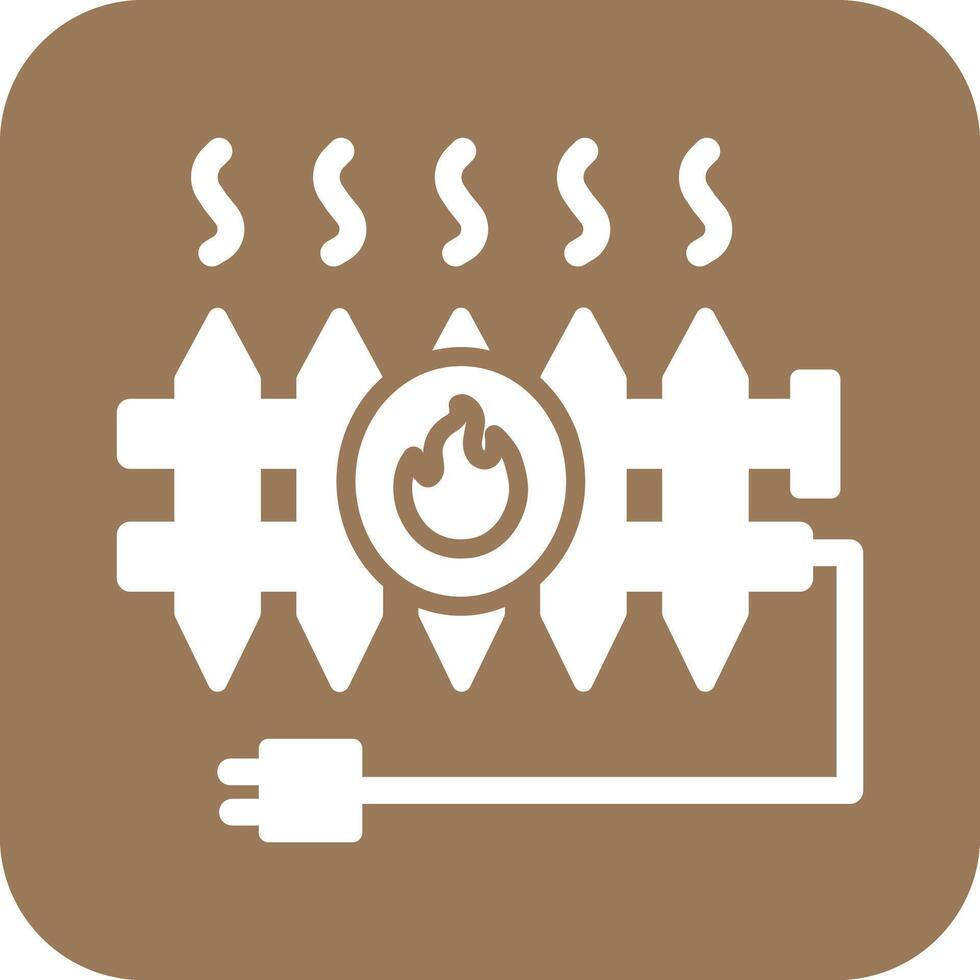 Heat Radiator Icon vector