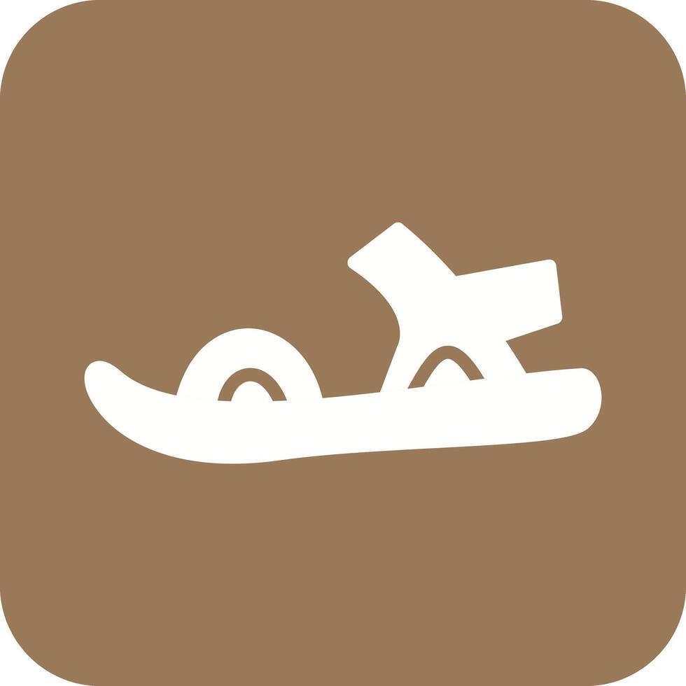 Stylish Sandals Icon Design vector