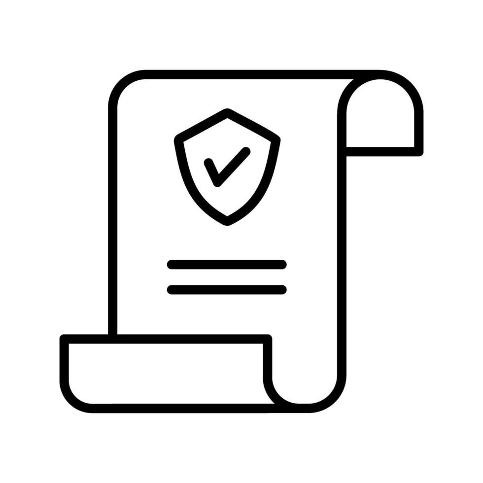 Insurance Policy Icon Design vector