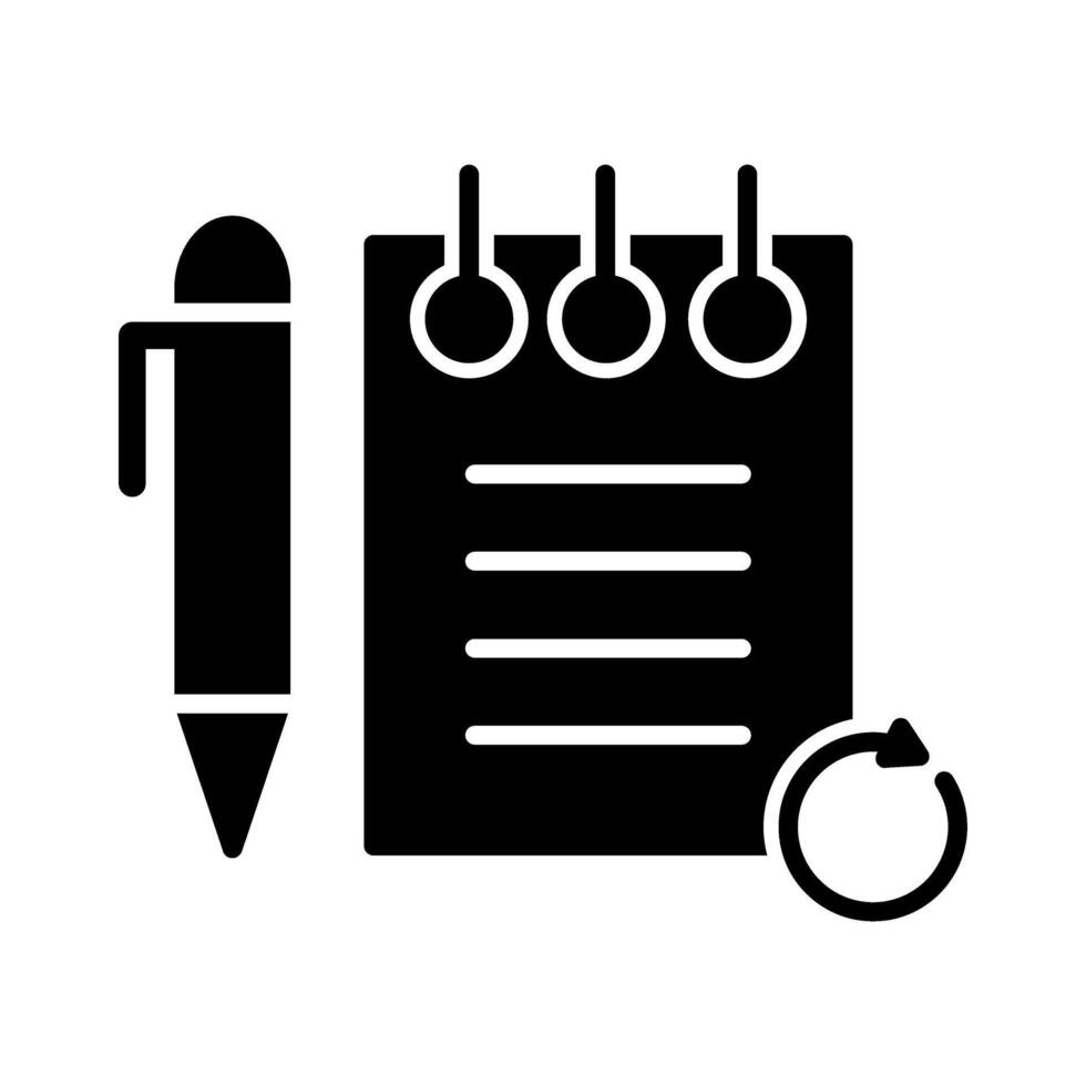 Rechecked Notes Icon Design vector