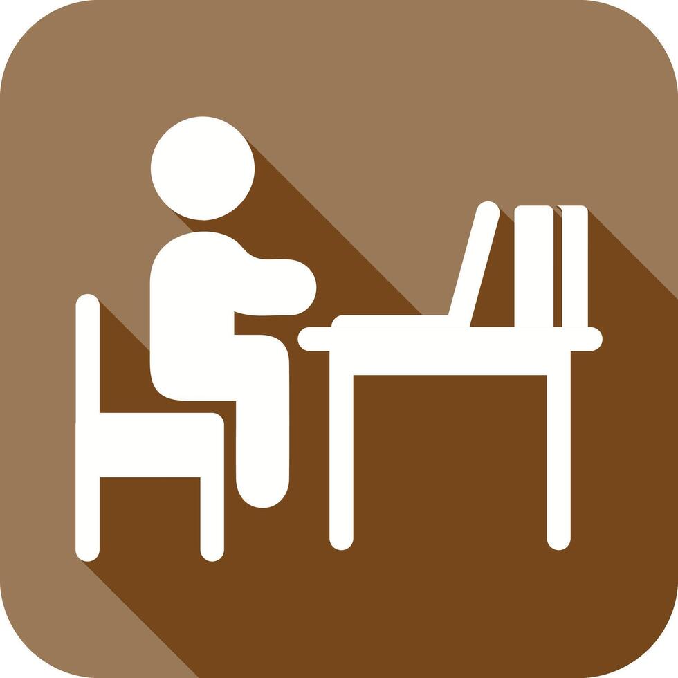Studying Desk Icon vector