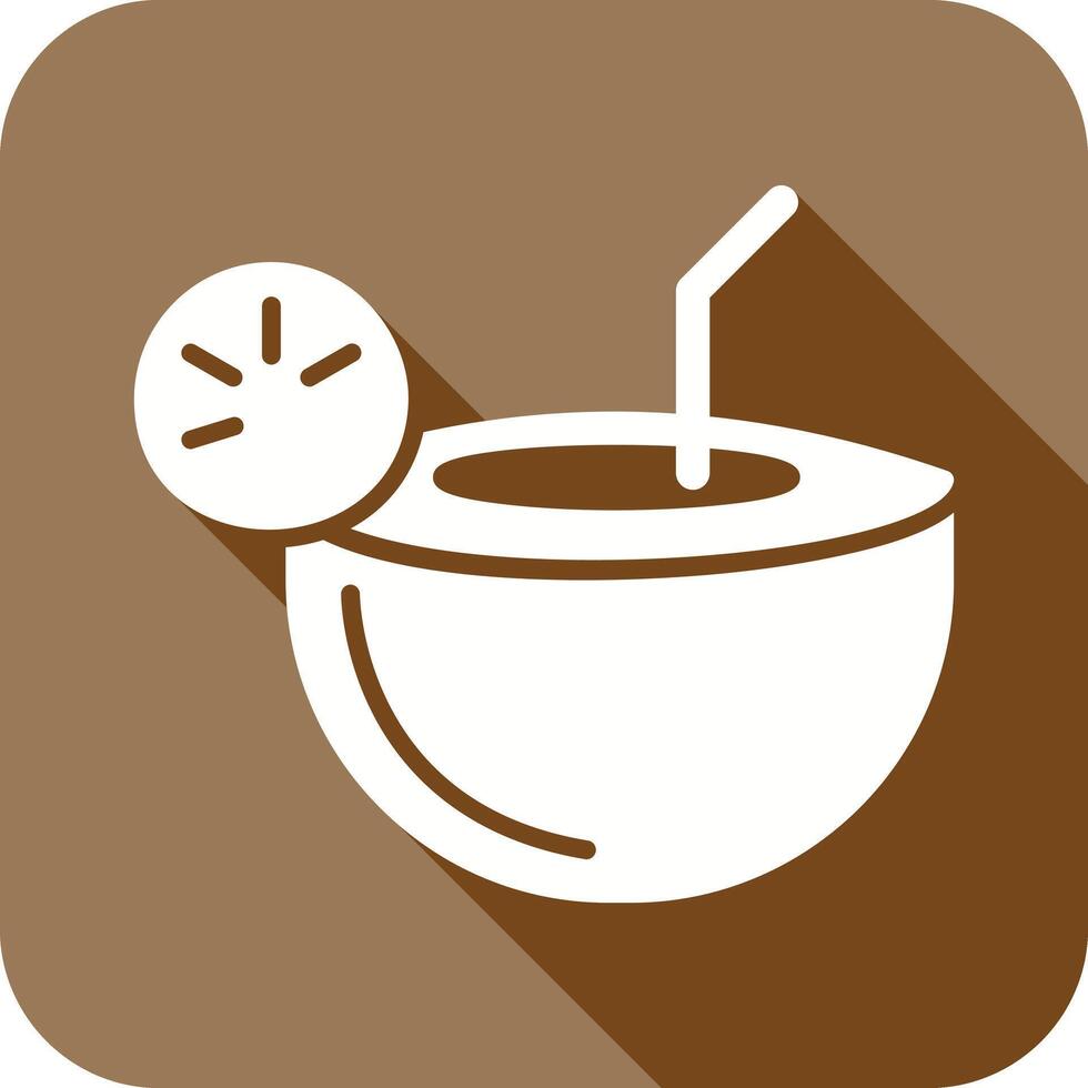 Coconut Drink Icon vector