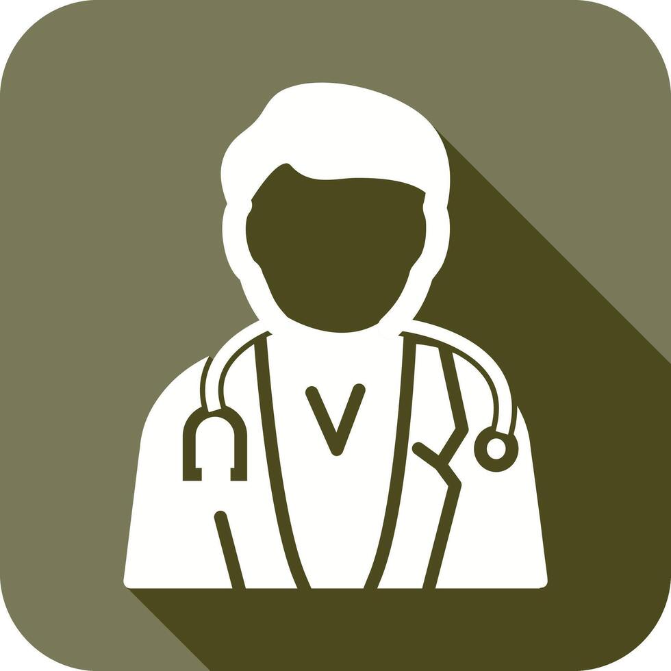 diseño de icono de médico masculino vector