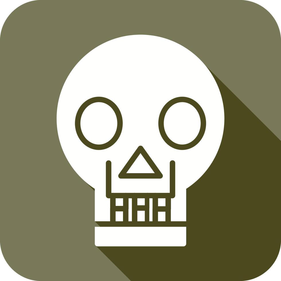 Skull X ray Icon vector