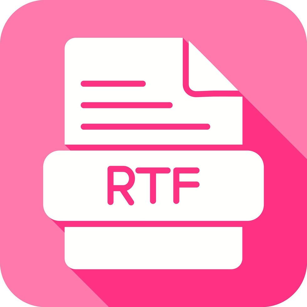 RTF Icon Design vector