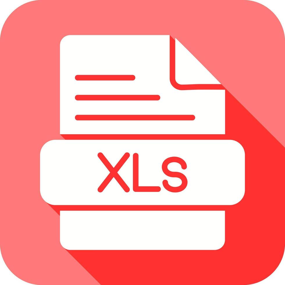 XLS Icon Design vector