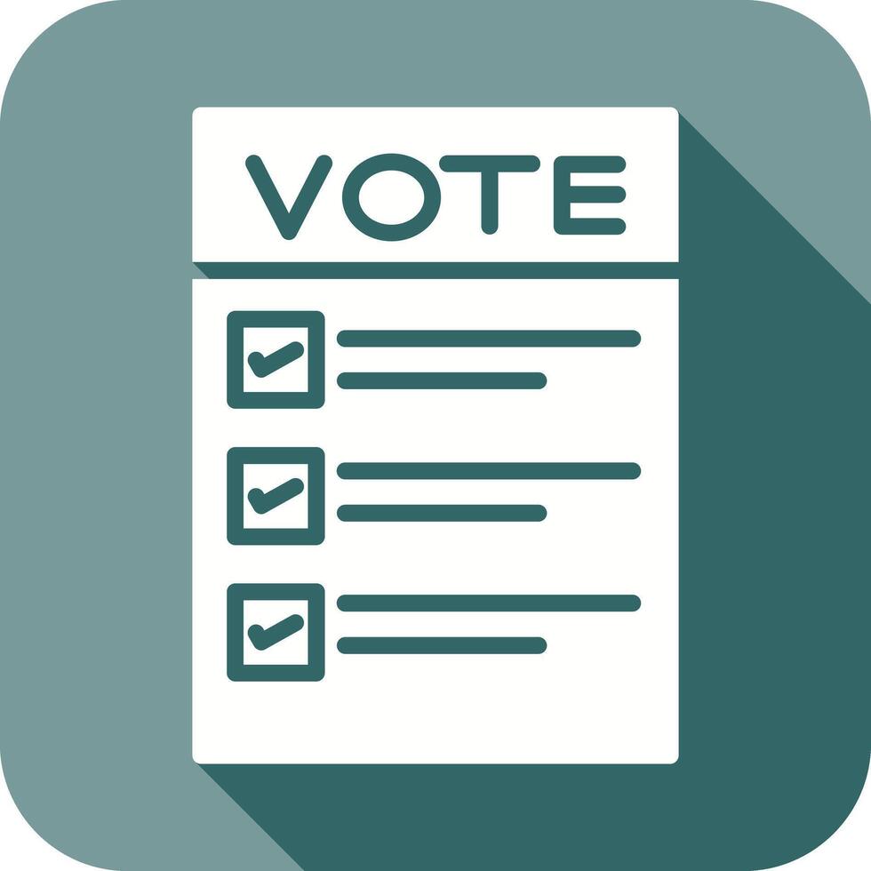 Ballot Paper Icon Design vector