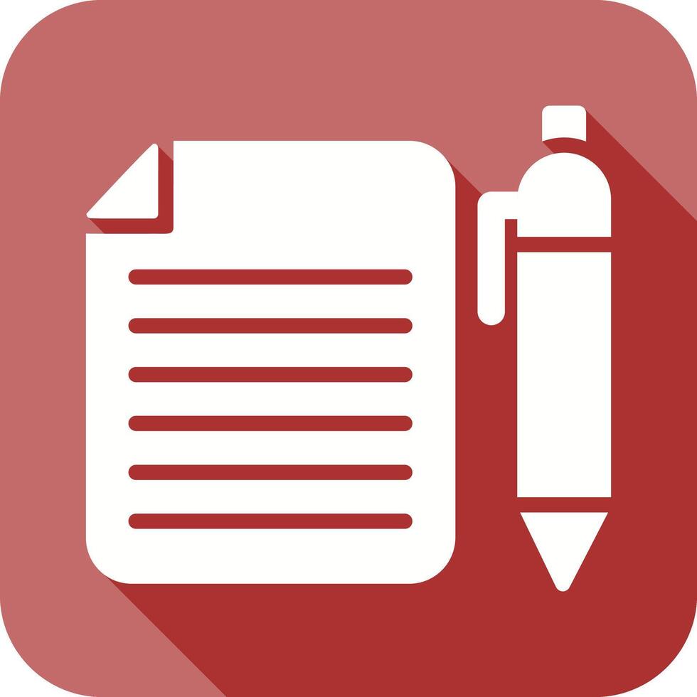 Documents and Pen Icon vector