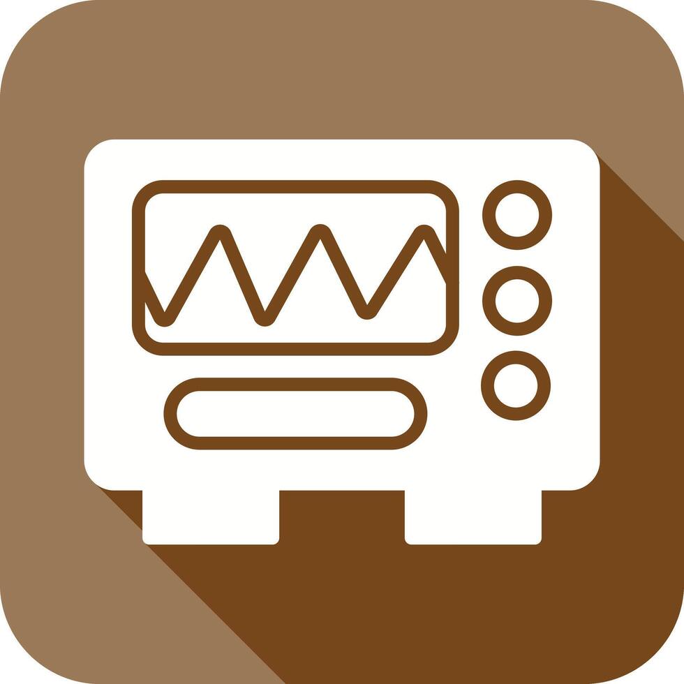 Oscilloscope Icon Design vector