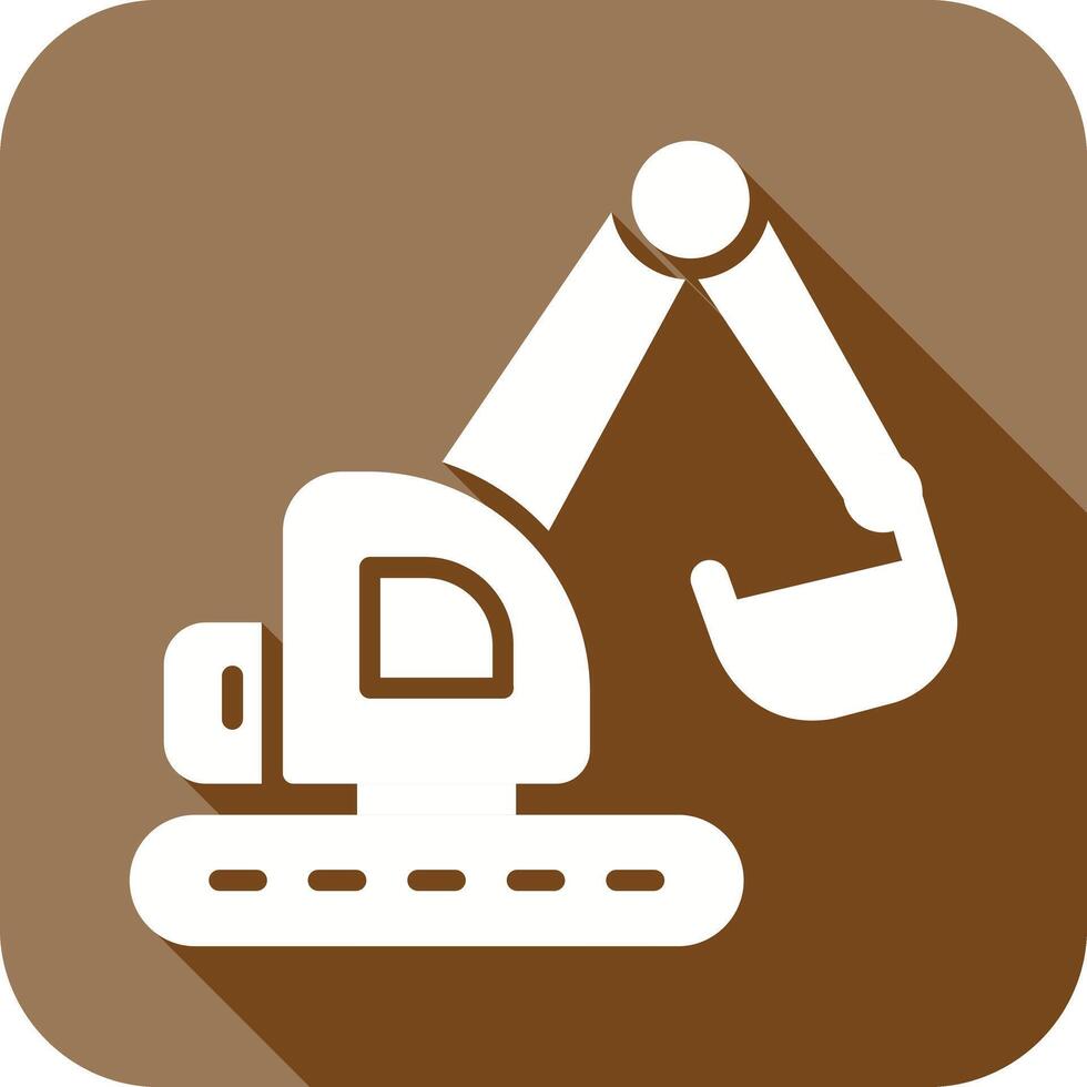 Excavator Icon Design vector