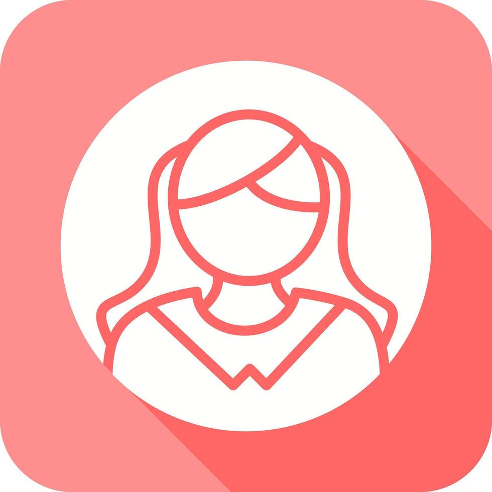 Female Profile Icon vector