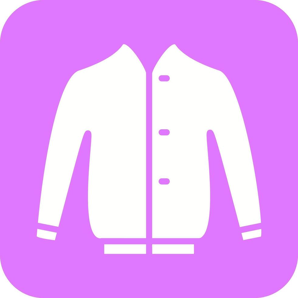 Stylish Jacket Icon Design vector