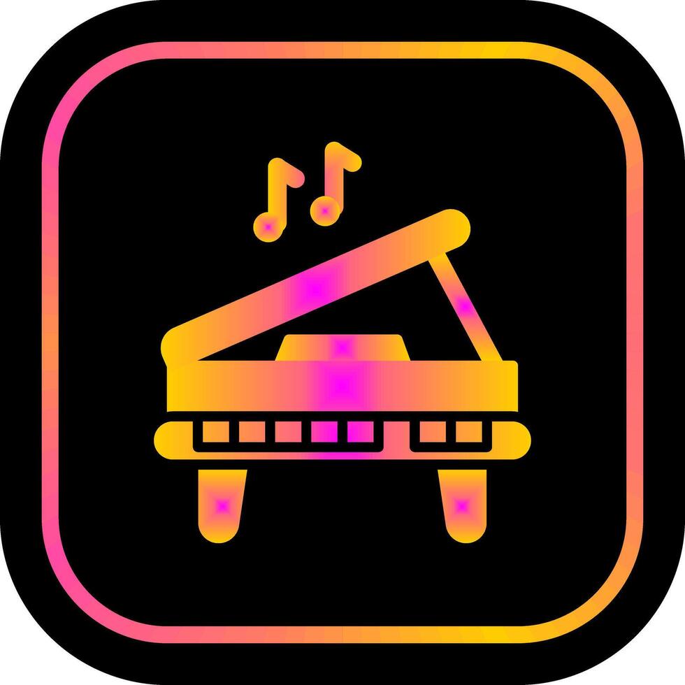 Piano Icon Design vector