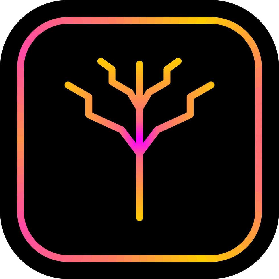 Tree with no leaves Icon Design vector