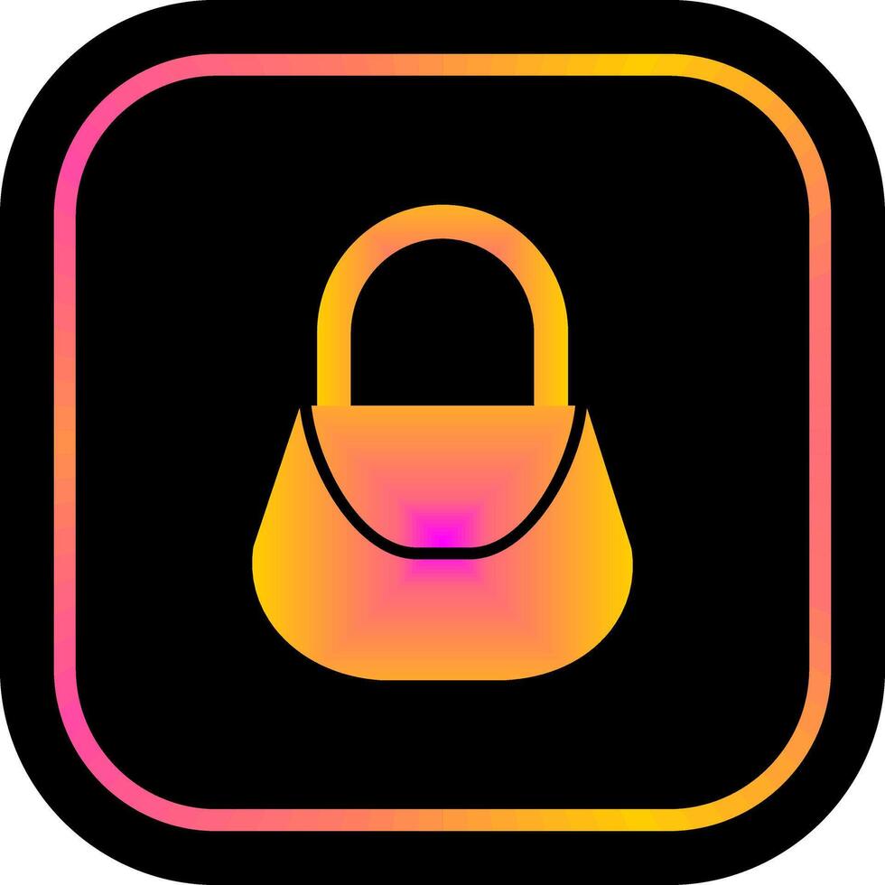 Ladies Bag Icon Design vector