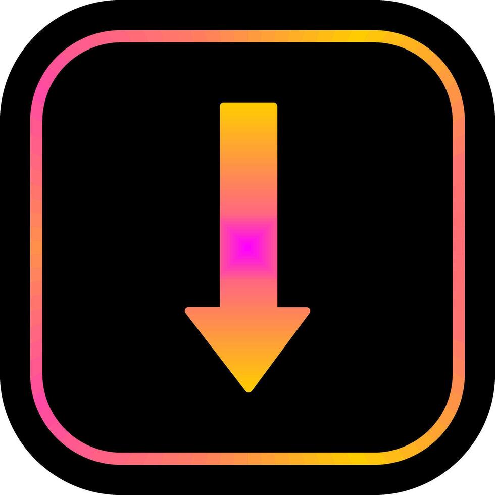 Arrow Down Icon Design vector