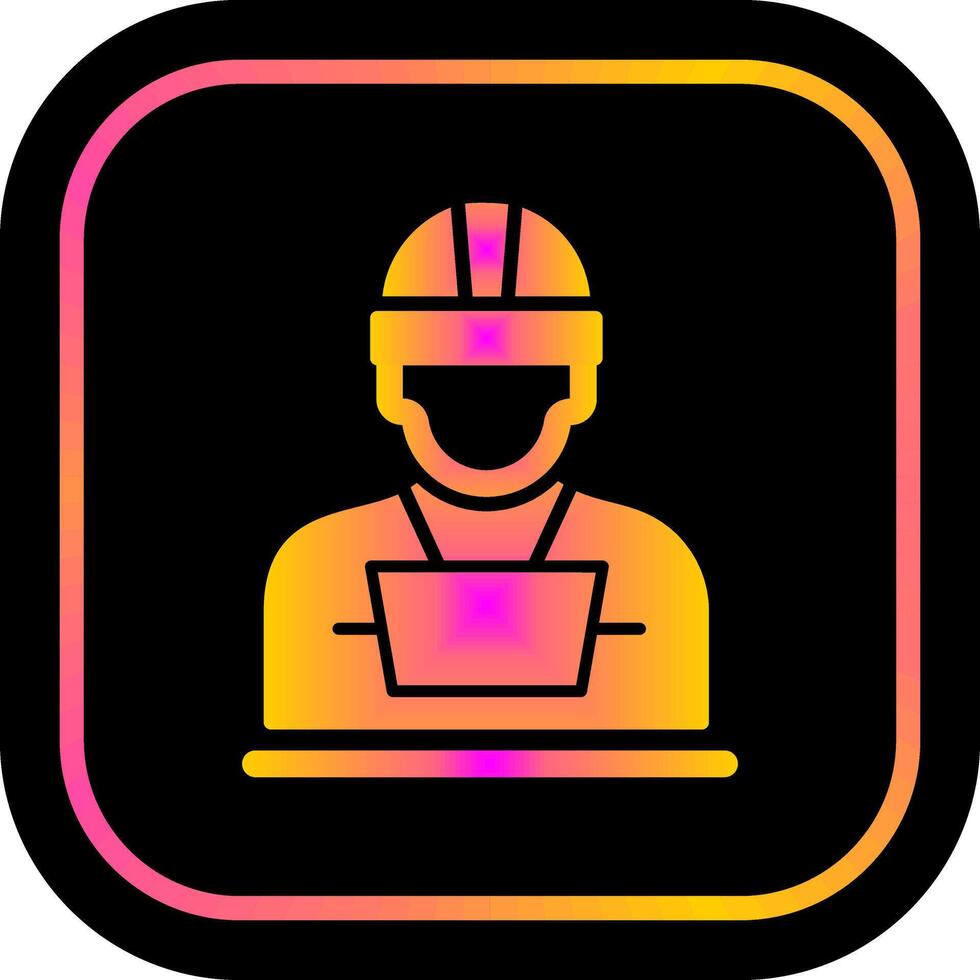 Industry Worker II Icon Design vector